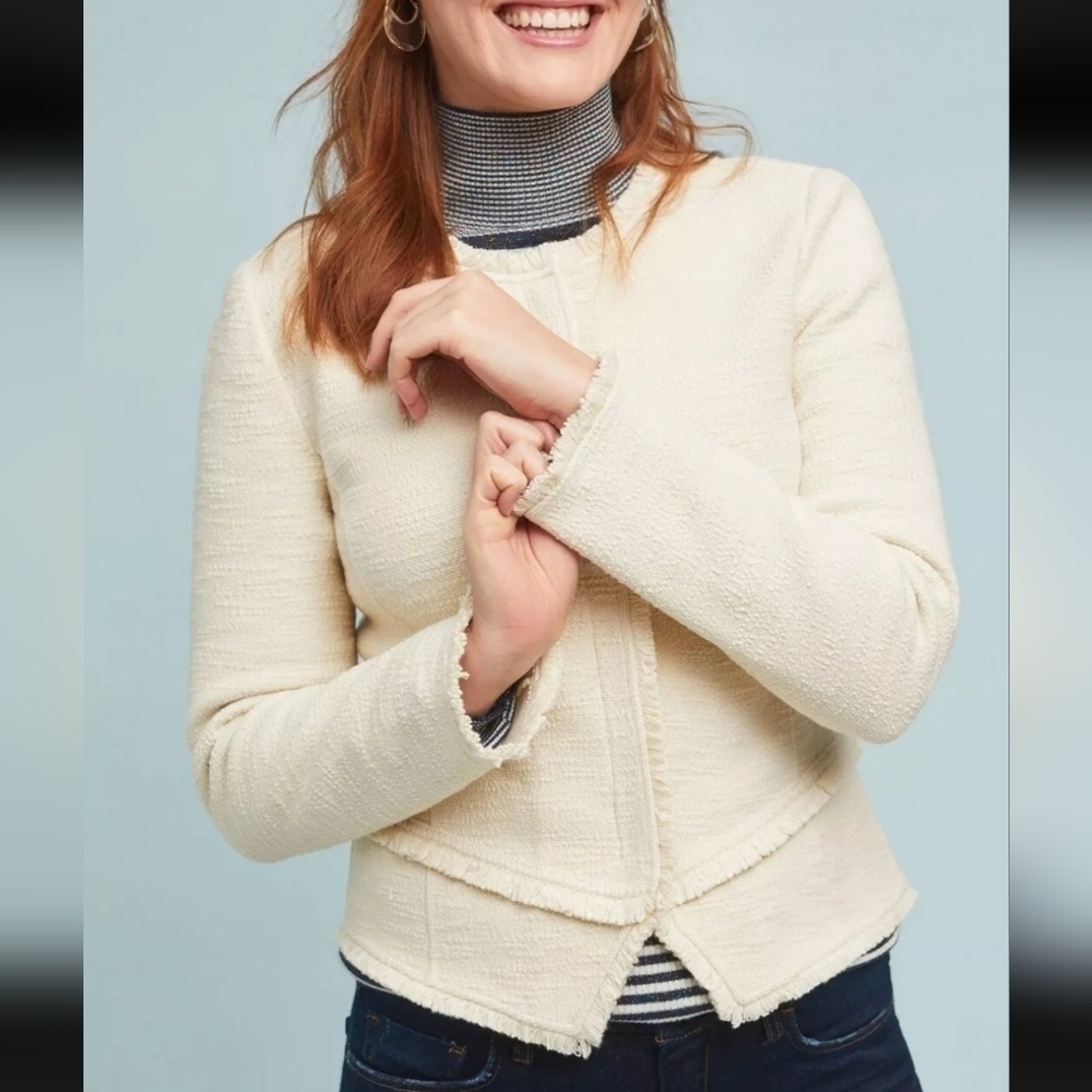 Anthropologie Ett:twa Bardot Knit Moto Jacket